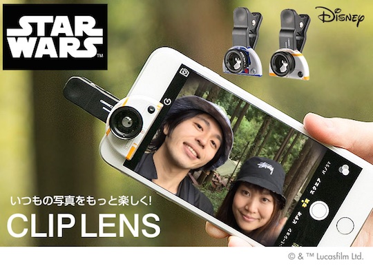 Star Wars BB-8 R2-D2 Wide-angle Lens Phone Camera Clip