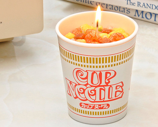 Nissin Cup Noodle Candle