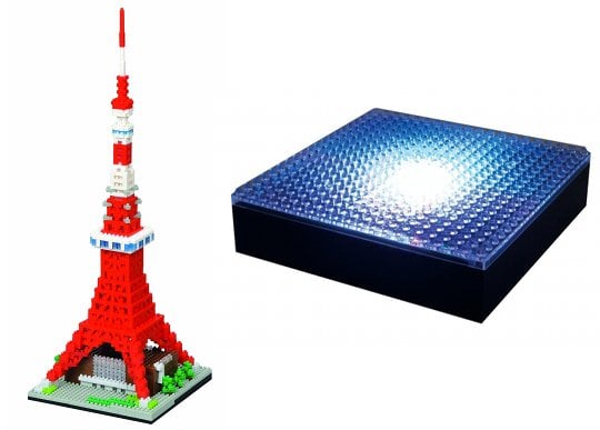 japan building toy block NBH-090 worldwide Kawada Nanoblock Tokyo Tower New 