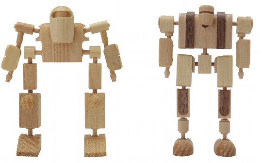 Mokuseiderz Wooden Action Figures