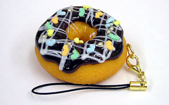 Chocolate Donut Cell Phone Strap