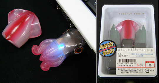 Glowing Toyama Squid USB Memory Stick