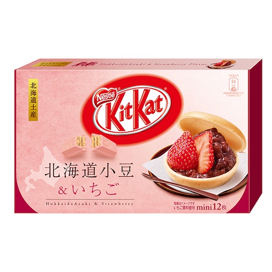 Kit Kat Mini Hokkaido Azuki & Strawberry (Pack of 12)