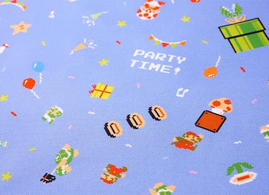 Super Mario 8-bit Video Game Design Tablecloth