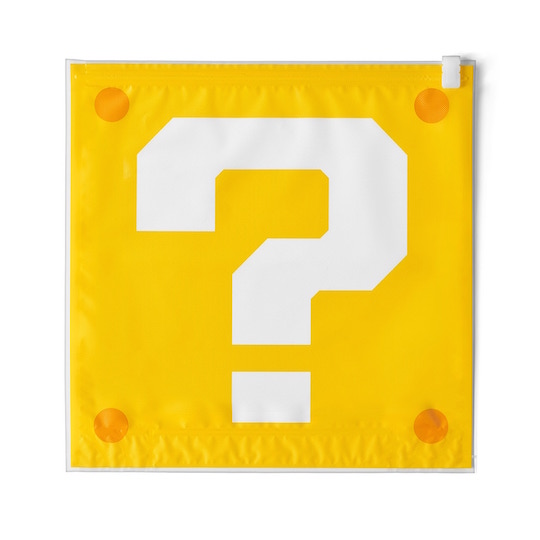 Super Mario Question Mark POW Block Vacuum Clothes Storage Bag