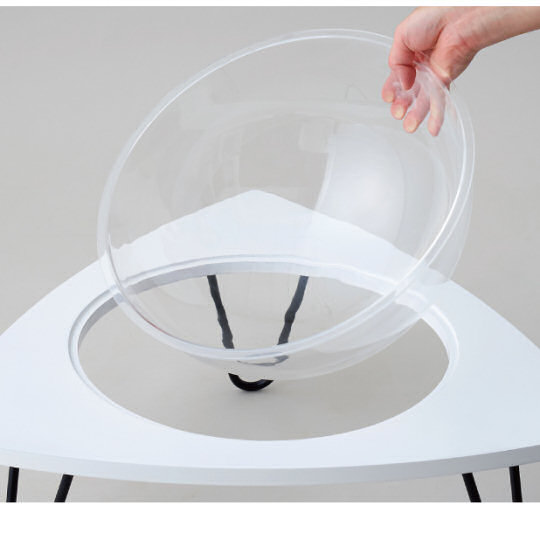 Clear Capsule Table Cat Bed