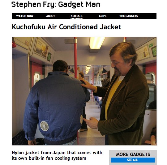 stephen fry gadget man kuchofuku jacket