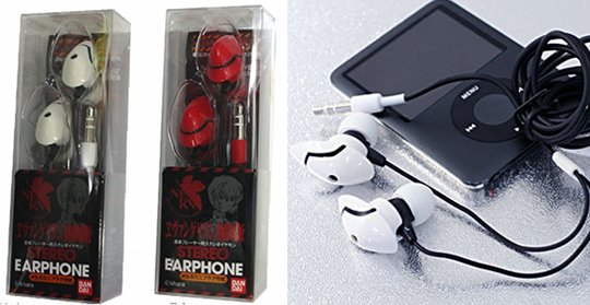 Neon Genesis Evangelion Pilot Interface Earphones - Rei Ayanami, Asuka Langley Soryu stereo headphones - Japan Trend Shop