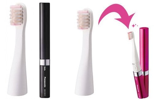Pocket Doltz EW-DS11 Extra Brush x 6 - Portable ultrasonic oral hygiene - Japan Trend Shop