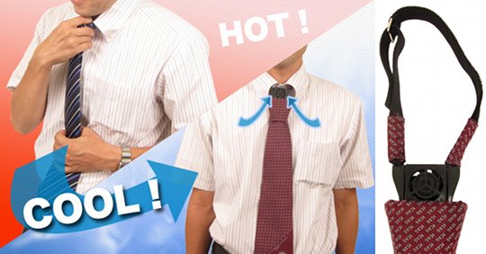 USB Cooling Necktie 3 - Cool down summer office wear - Japan Trend Shop