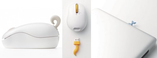 oppopet Animal Mouse by nendo - Wireless animal tail design - Japan Trend Shop