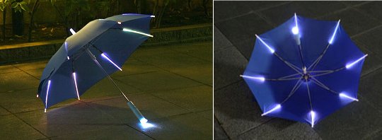 Rainbow Flash LED Children's Light-Up Umbrella