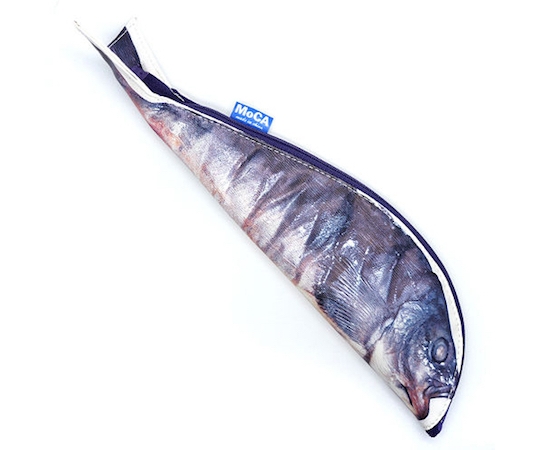 Hokke Mackerel Federmäppchen Gespaltener Fisch - Federmäppchen im Stil von gegrilltem japanischen Essen - Japan Trend Shop