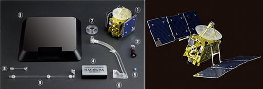 Hayabusa Spacecraft Model Kit - 1/24 JAXA space exploration set - Japan Trend Shop