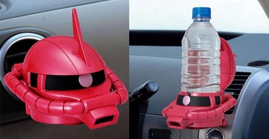 Gundam Car Ashtray and Cup Holder Double Set - GOUF MS-07B or ZAKU II MS-06S anime characters - Japan Trend Shop