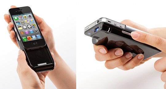 Monolith iPhone 4/4S Micro Projector by Sanwa - Mini phone DLP projector - Japan Trend Shop