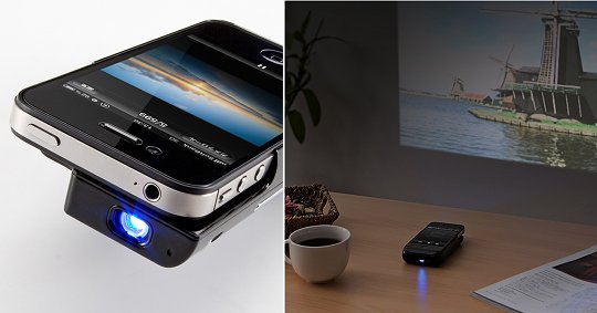 Monolith iPhone 4/4S Micro Projector by Sanwa - Mini phone DLP projector - Japan Trend Shop