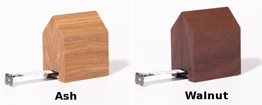 House Measure Designer Tape Measure - Walnut or ash Japanese wood - Japan Trend Shop