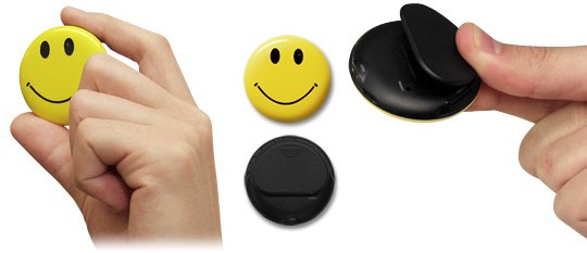 Chobi Cam Smile Smiley Pin Button Camera - Secret badge spy cam - Japan Trend Shop