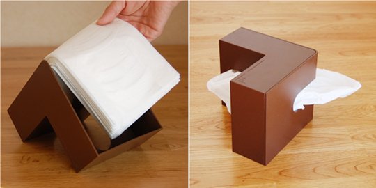 Folio Taschentuchbox in L-Form - Design-Taschentuchbox - Japan Trend Shop
