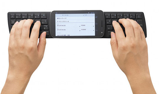 Elecom NFC Android Tastatur - TK-FNS040 faltbare WLAN Tastatur für Smartphones - Japan Trend Shop