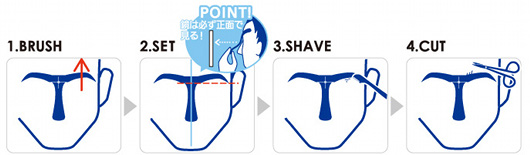Men's Eyebrow Shaving Guide - Male grooming beauty tool - Japan Trend Shop