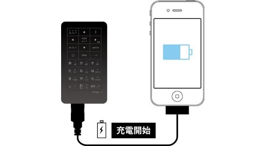 iTwins iPhone Keypad Battery - Bluetooth typing tool for touchscreen mobile devices - Japan Trend Shop