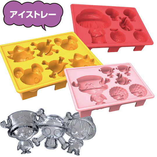 One Piece Silicone Ice Tray Set - Kotobukiya manga character ice cubes - Japan Trend Shop