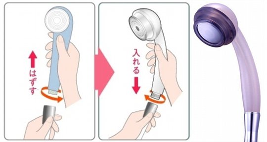 Ionic Plus Vitamin C Shower - Shower head for improved skin and hair condition - Japan Trend Shop