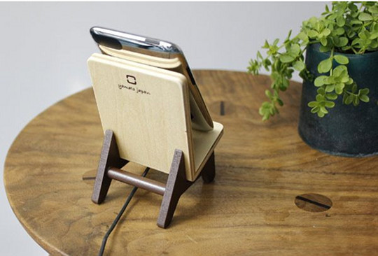 Chair Holder iPhone Stand - Designer wooden phone holder - Japan Trend Shop
