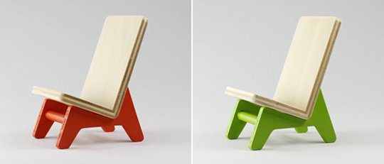 Lehnstuhl iPhone-Ständer - Design iPhone-Ständer aus Holz - Japan Trend Shop