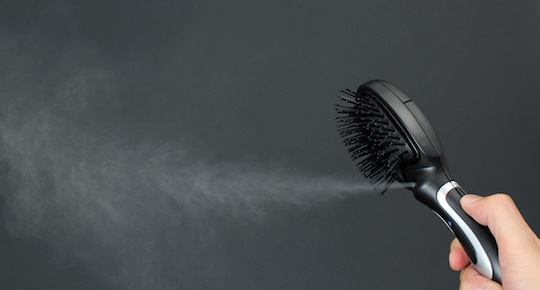 Thanko USB Hairbrush Mist Spray - Bed hair hair brush mister - Japan Trend Shop