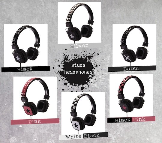Mix Style Studs Headphones - Pop culture design fashion earphones - Japan Trend Shop
