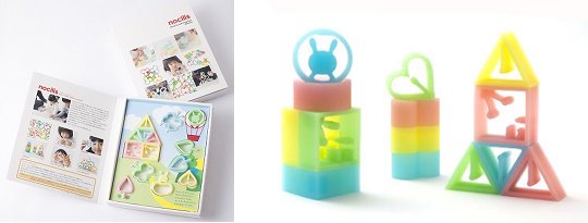 Nocilis Children Flexible Learning Toy Set 1 - Silicone rubber building educational shapes for kids - Japan Trend Shop