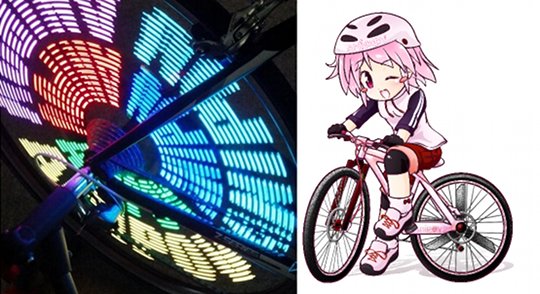 Anipov Anime Bicycle Lights - LED bike wheel animation lighting - Japan Trend Shop