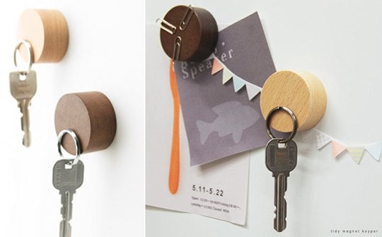Magnet Keyper - Wooden key paperclip holder - Japan Trend Shop