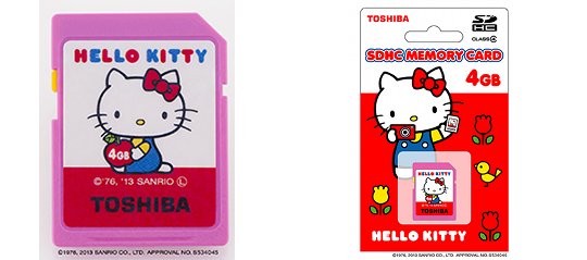 Toshiba Hello Kitty SDHC Memory Card - Sanrio character 4GB - Japan Trend Shop