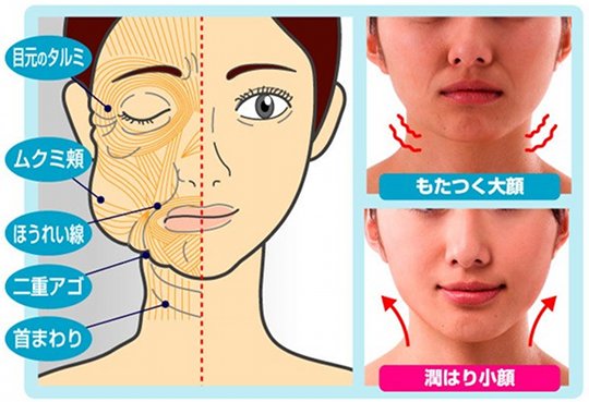 Bath Lifting Face Mask - Beauty anti-aging fight wrinkles massage - Japan Trend Shop