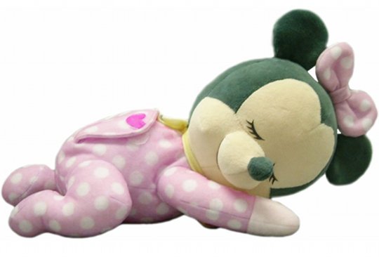Issho ni Nenne Baby Minnie Mouse - Disney character womb doll for sleeping children by Takara Tomy - Japan Trend Shop