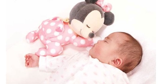 Issho ni Nenne Baby Minnie Mouse - Disney character womb doll for sleeping children by Takara Tomy - Japan Trend Shop
