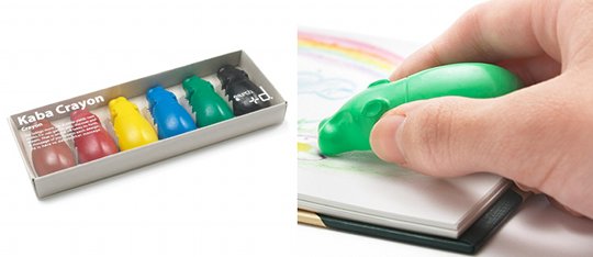 Kaba Crayons - Designer hippo stationery set - Japan Trend Shop