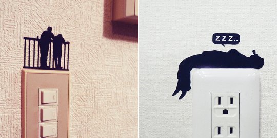 Wall Story Ojisan Wiederentfernbare Wandsticker - Motiv-Wandsticker Dekorationsset - Japan Trend Shop