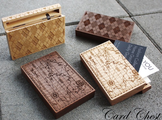 Card Chest - Visitenkartenbox - Holzschachtel für Visitenkarten by Cement Design - Japan Trend Shop
