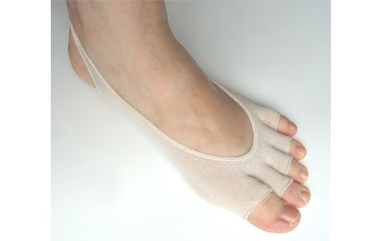 Open Nail Strap Anti-Odor Five Toe Half Socks