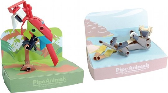 Pipeanimals Röhrentiere - Tiermodelle aus Pappe - Japan Trend Shop
