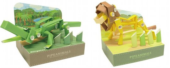 Pipeanimals Röhrentiere - Tiermodelle aus Pappe - Japan Trend Shop