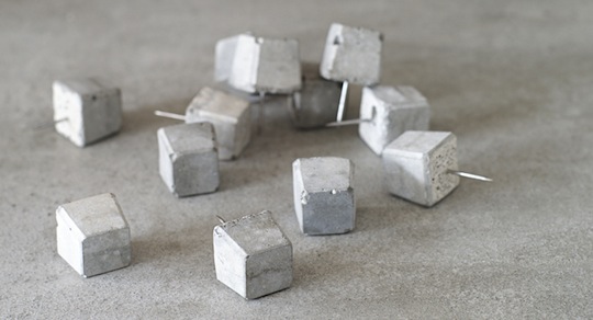 Cement Push Pin - Designer concrete pin tacks set - Japan Trend Shop