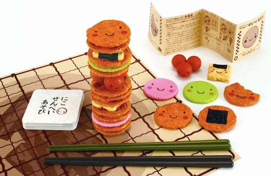Nico Senbei Asobi Game - Rice cracker balance chopsticks tower - Japan Trend Shop