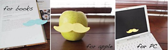 Mustache-it Haftnotizen - Neuartiger Bürobedarf, witzig und selbstklebend - Japan Trend Shop