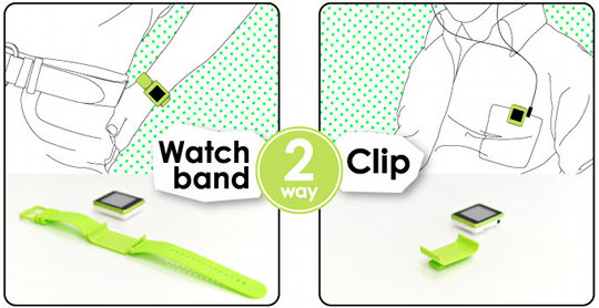 Green House Kana Watch - Wristwatch-style audio music player - Japan Trend Shop